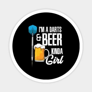 I'm A Darts & Beer Kinda Girl Magnet